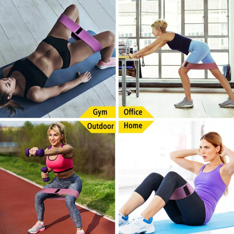 

Resistance Fitness Rubber Band Elastic Yoga Resistance Bands Set Hip Circle Expander Bands Gym Fitness Booty Band Home Workout