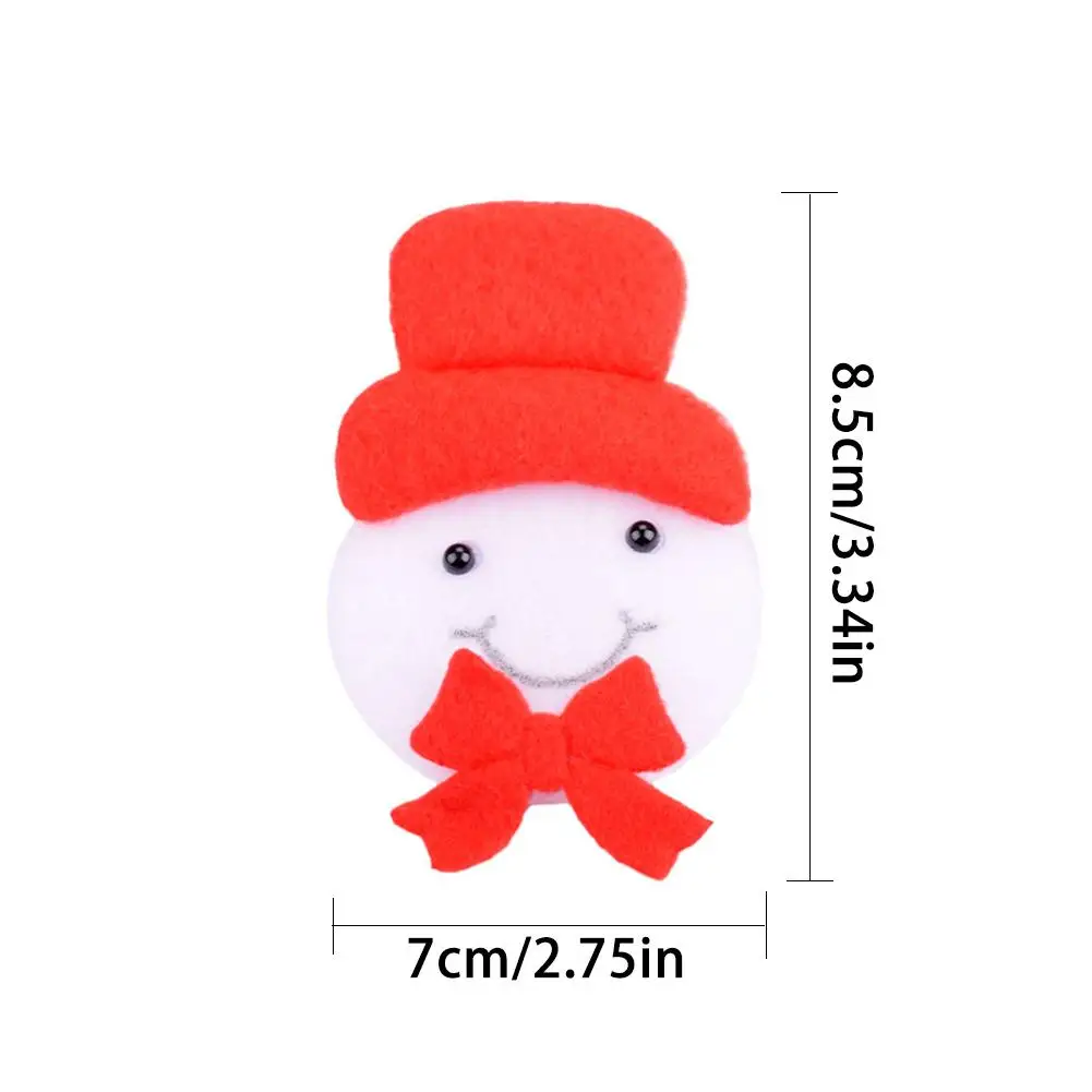 Рождественские Броши рождественские булавки освещение светодиодный значок