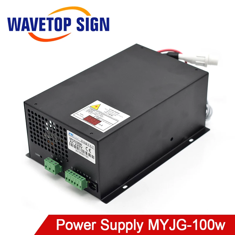 WaveTopSign MYJG-100w CO2 лазерный источник питания для CO2 лазерный гравировальный станок для резки