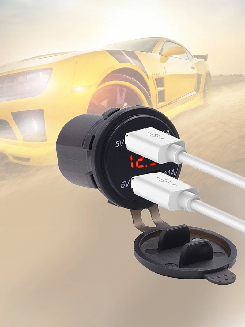 4 2 а автомобильное зарядное устройство USB розетка питания быстрое с двумя | Отзывы и видеообзор