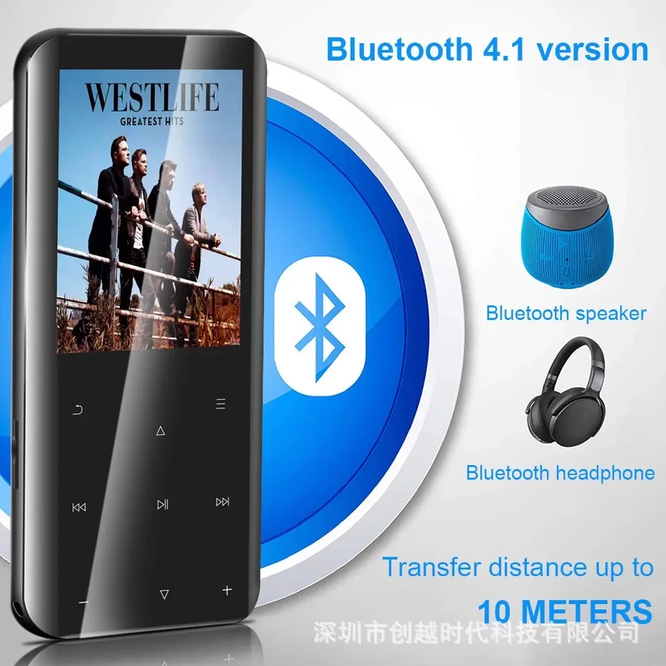 MP3 плеер со встроенным сверхтонким динамик Bluetooth 8 Гб 16 Hi Fi портативный мини из