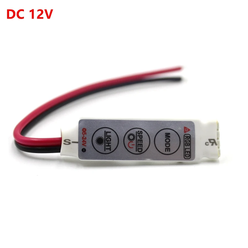 DC 12V 12A 3 ключа Мини светодиодный RGB контроллер Диммер драйвер для RGB 5050/3528/2835/5730/5630/3014 SMD Светодиодные ленты света - Цвет: Mini 3 Keys
