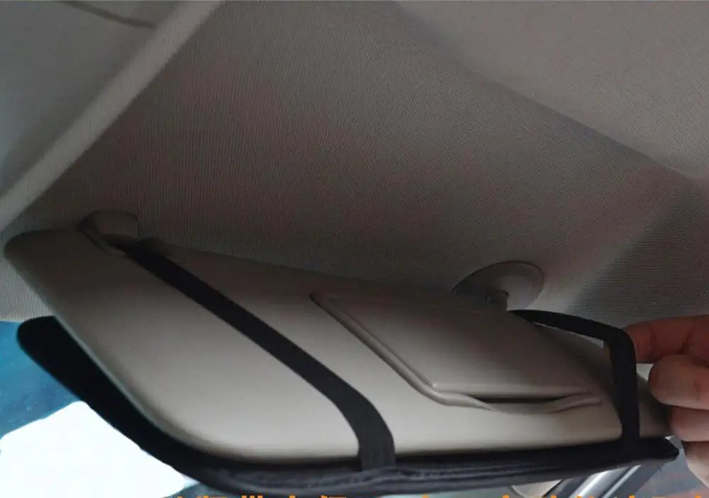 YOLU из искусственной кожи авто солнцезащитный козырек очки CD держатель Клип сумка