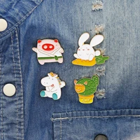 cartoon oil drop lapel fun childrens animal brooch badge pin bag gift men and women personalized cloth
