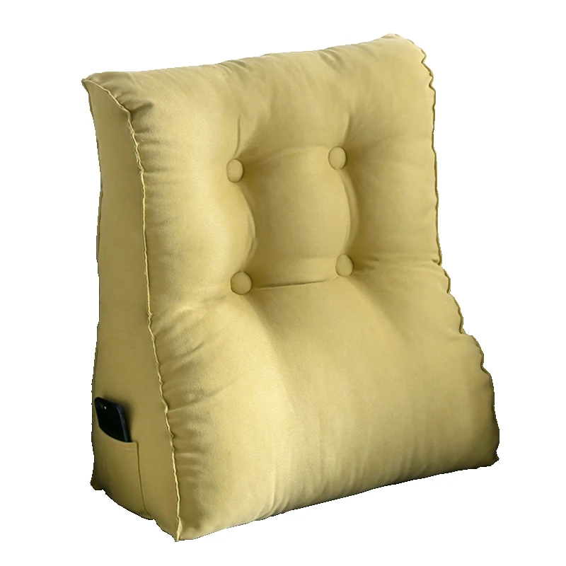 Большая подушка для спинки в скандинавском стиле утолщенная треугольная