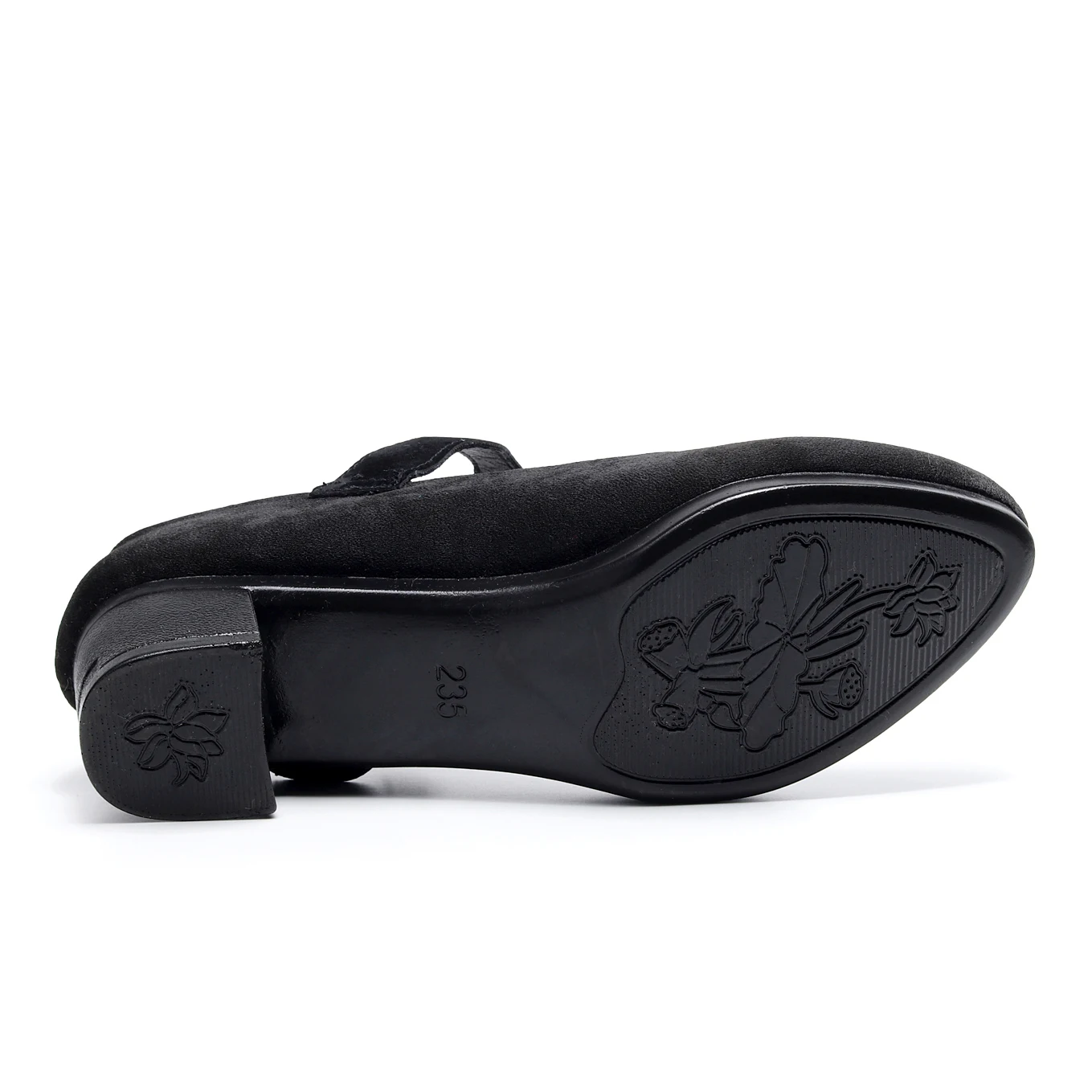 Women's Heels Shoes Women Ballet Female New Work Office Black Sweet Loafers Fashion Lace Velcro | Обувь