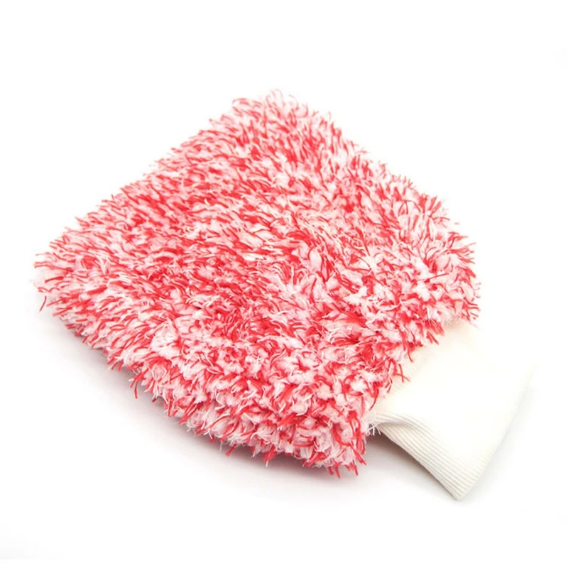 

Soft Absorbancy Glove High Density Car Cleaning Ultra Soft Easy To Dry Auto Detailing Microfiber Madness Wash Mitt Cloth Towel