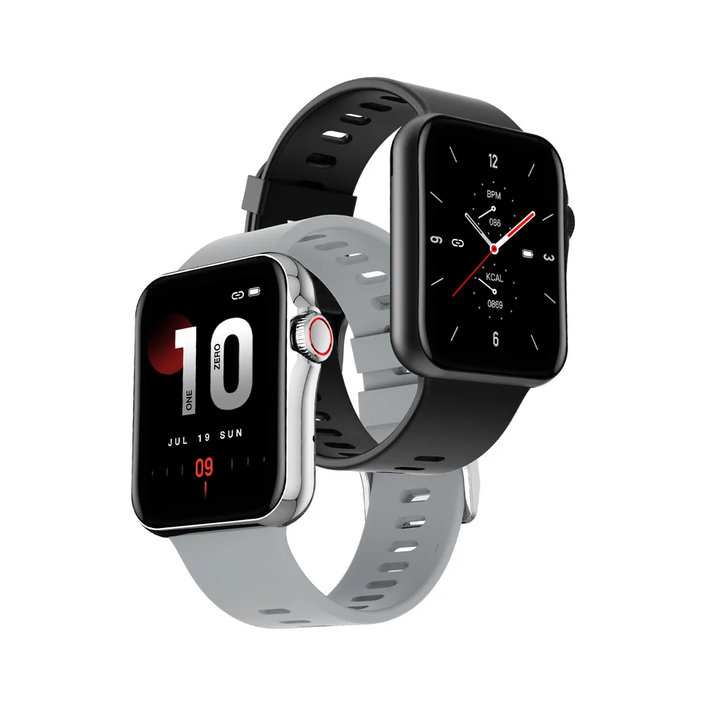

2021 Full Touch Screen Sport Tracker D06 Intelligent Watch Bluetooth Calling Heart Rate Bp Ecg Smart Watch Men Women Side Button