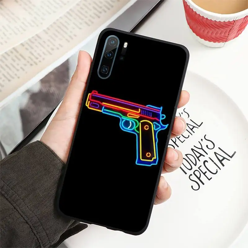 

shooting so cool gun Phone Case For Huawei P9 P10 P20 P30 Pro Lite smart Mate 10 Lite 20 Y5 Y6 Y7 2018 2019