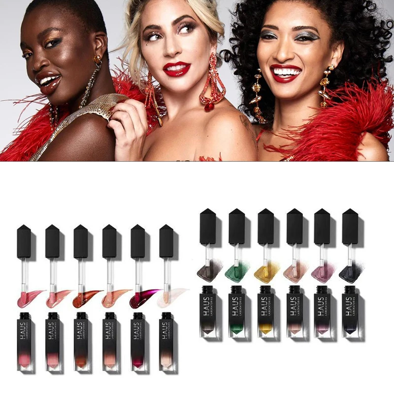 Beauty by Lady Gaga мерцающий блеск для губ Ограниченная серия Рождественский эксклюзивный LE RIOT блеск для губ HAUS LABORATORIES праздничный набор