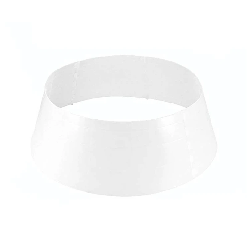 

30 Inch Christmas Tree Skirt Black White Plaid Base Collar Around Xmas Decor M76D