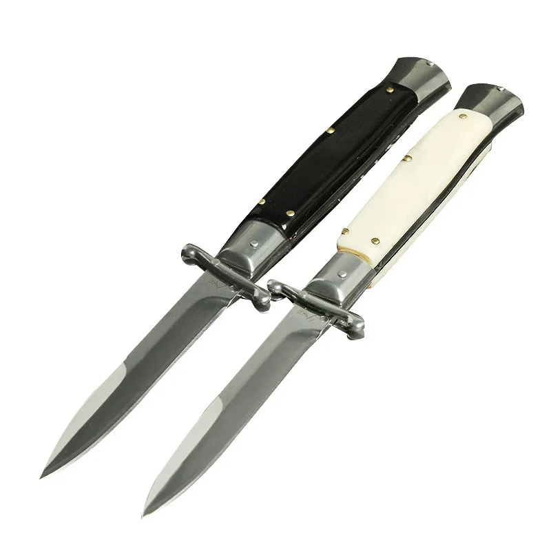 Новое поступление 440c Лезвие сталь + акриловая ручка кемпинг Выживание складной