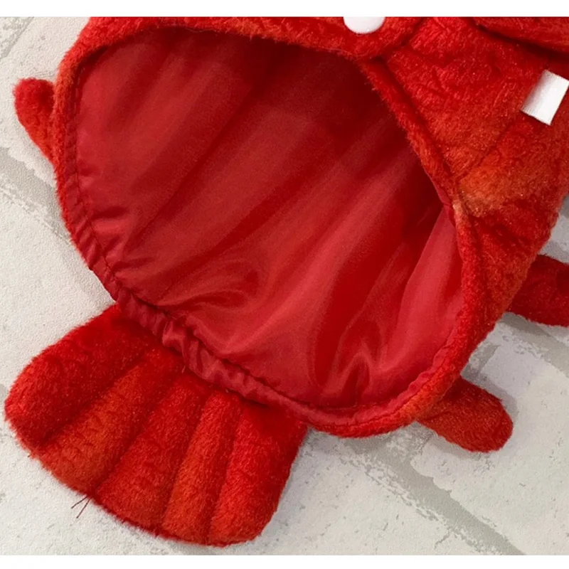 

Winter Dog Clothes Halloween Lobster Costume Cat Christmas Suit Dogs Pet Overalls Funny Clothing for French Bulldog DIN8