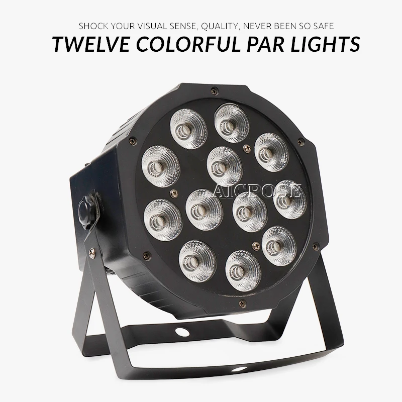 Светодиодный Par прожектор RGBW 4 в 1 8 шт./лот 12x12 Вт с DMX512 управлением светильник
