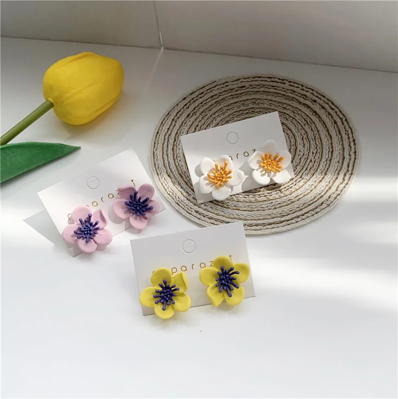 Модные Молодежные женские Дейзи серьги в виде цветов милые детские носки с