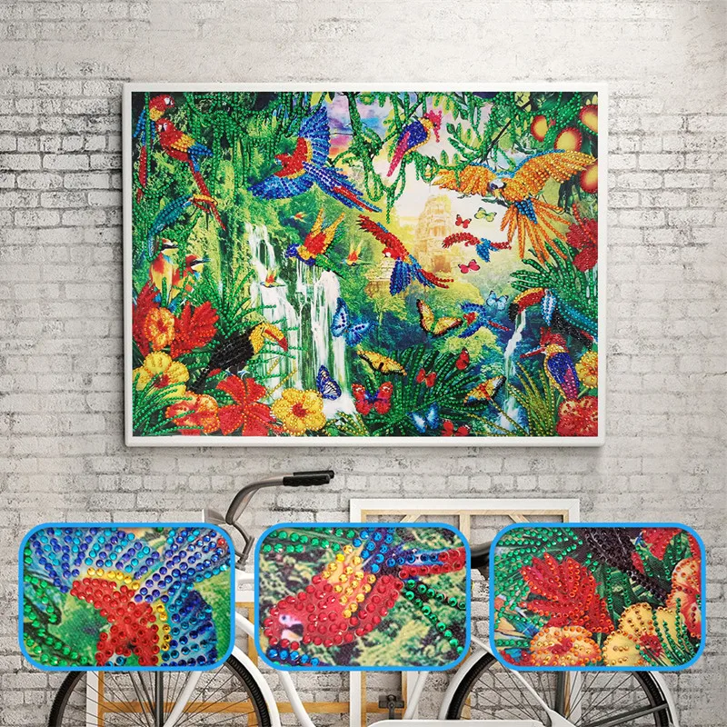 Набор для алмазной вышивки сделай сам крестиком 5D с кристаллами животными