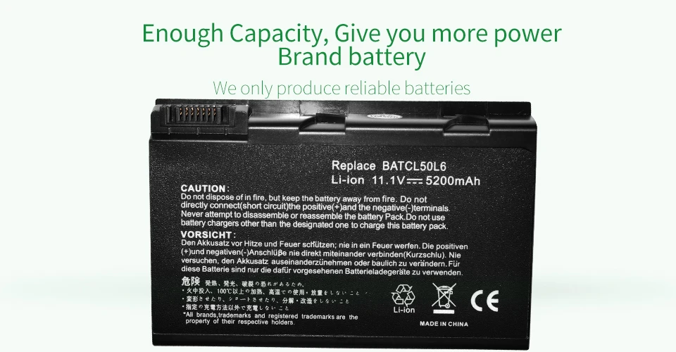 Apexway ноутбук Батарея для acer BATBL50L6 50L4 50L6 для Aspire 3100 5110 5634 5630 5100 5610 3690 5680 3103 2490 серии