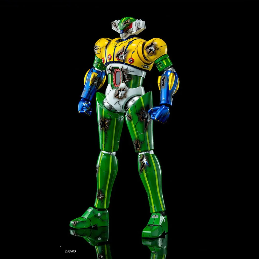 

In Stock King Arts DFS075 Alloy Scenery Series 25.2cm Battle Damage Robot Action Figure Model for Fans Holiday Gifts