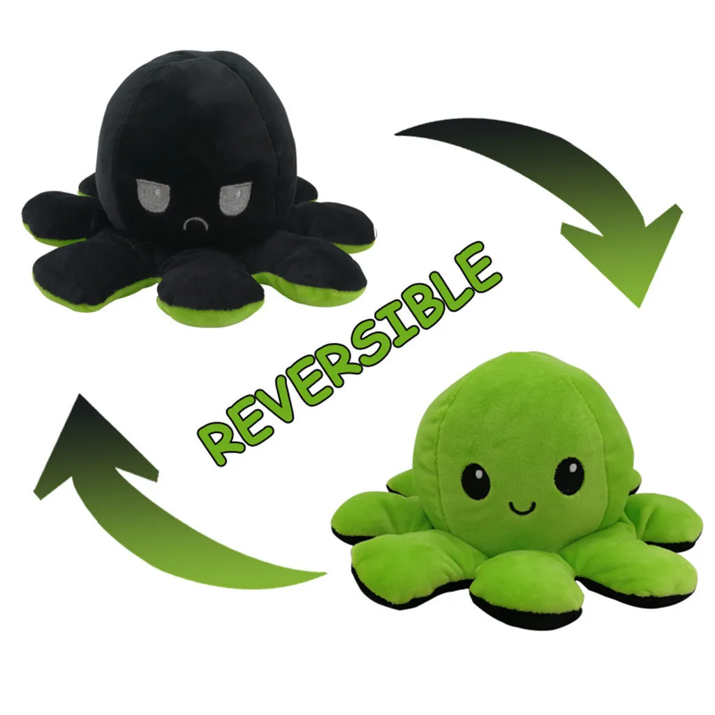 

Plush Cartoon Octopu Popular Stuffed Dolls Peluche Toys Double-sided Dolls Plush Octopus Mascots Kawaii Accessories Girl Doll