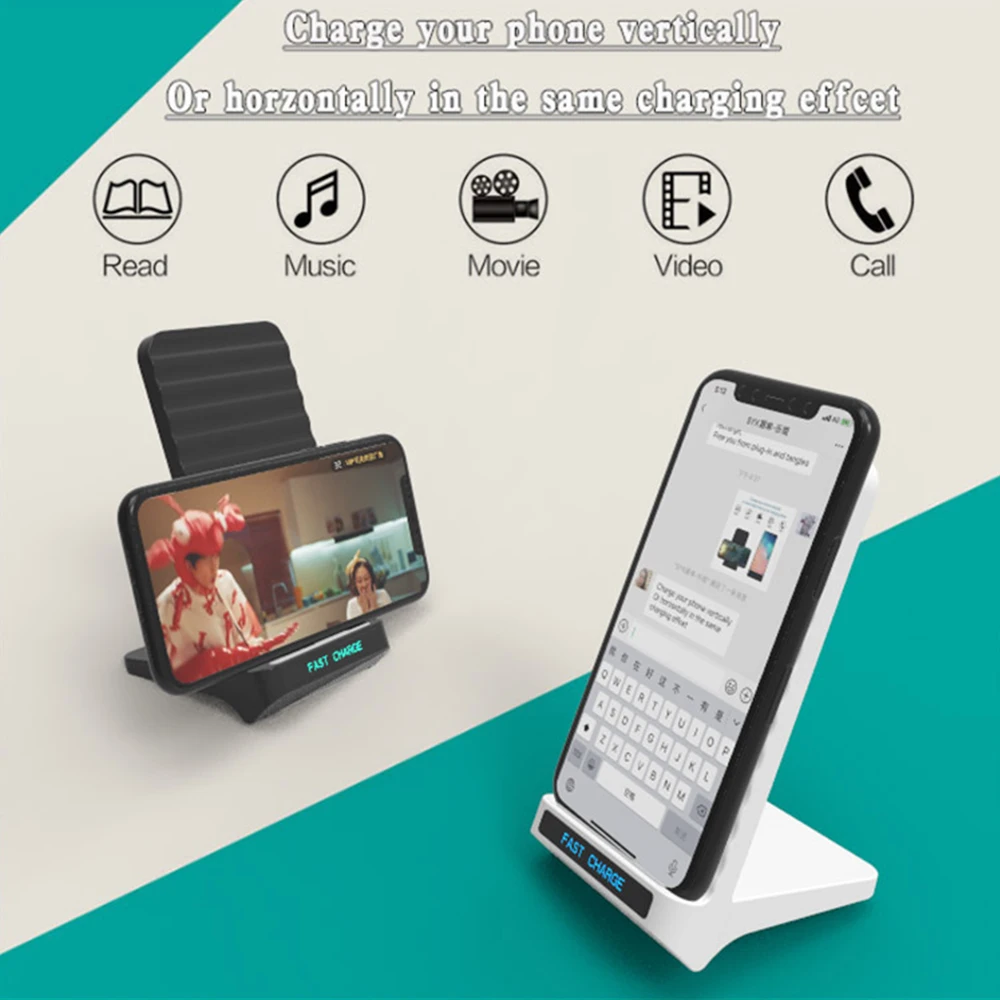 

QI 10W/20W Fast Charge 2 In 1 Wireless Charger For IPhone For Samsung Buds For IPhone For Samsung Smart Phones