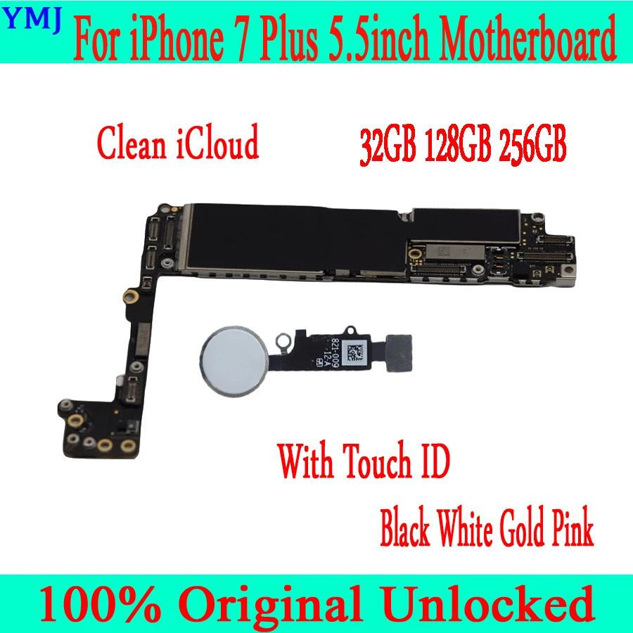 Материнская плата 32 ГБ/128 ГБ/256 ГБ для iphone 7 Plus 100% оригинальная разблокированная