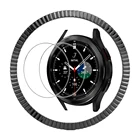 Защитное стекло для экрана, закаленное стекло для Samsung Galaxy Watch 4 Classic, 42 мм, 46 мм, рамка-кольцо, бампер для Galaxy Watch 3, 41 мм, 45 мм