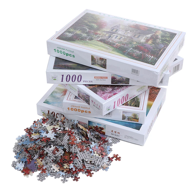 

Newest 1000 Pieces Puzzle Game Assembling Puzzles for Adults Kid Puzzle Educational Toy