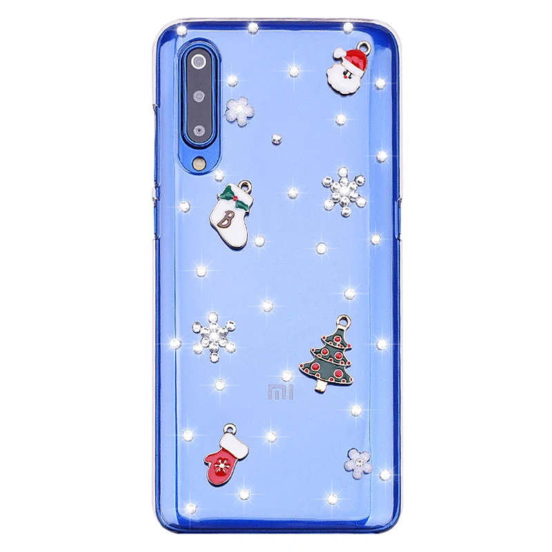 Роскошный чехол для телефона с рождественским рисунком Xiaomi Redmi Примечание 8 7 6 K20