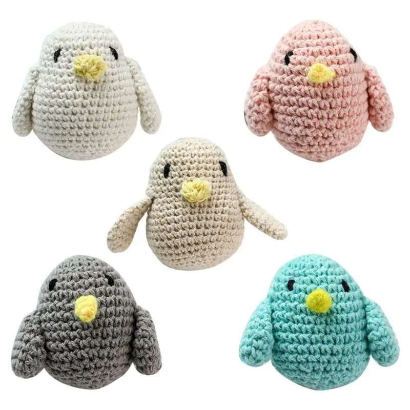 

Handmade Crochet Cotton Bird DIY Baby Pacifier Chain Accessories Infant Teether