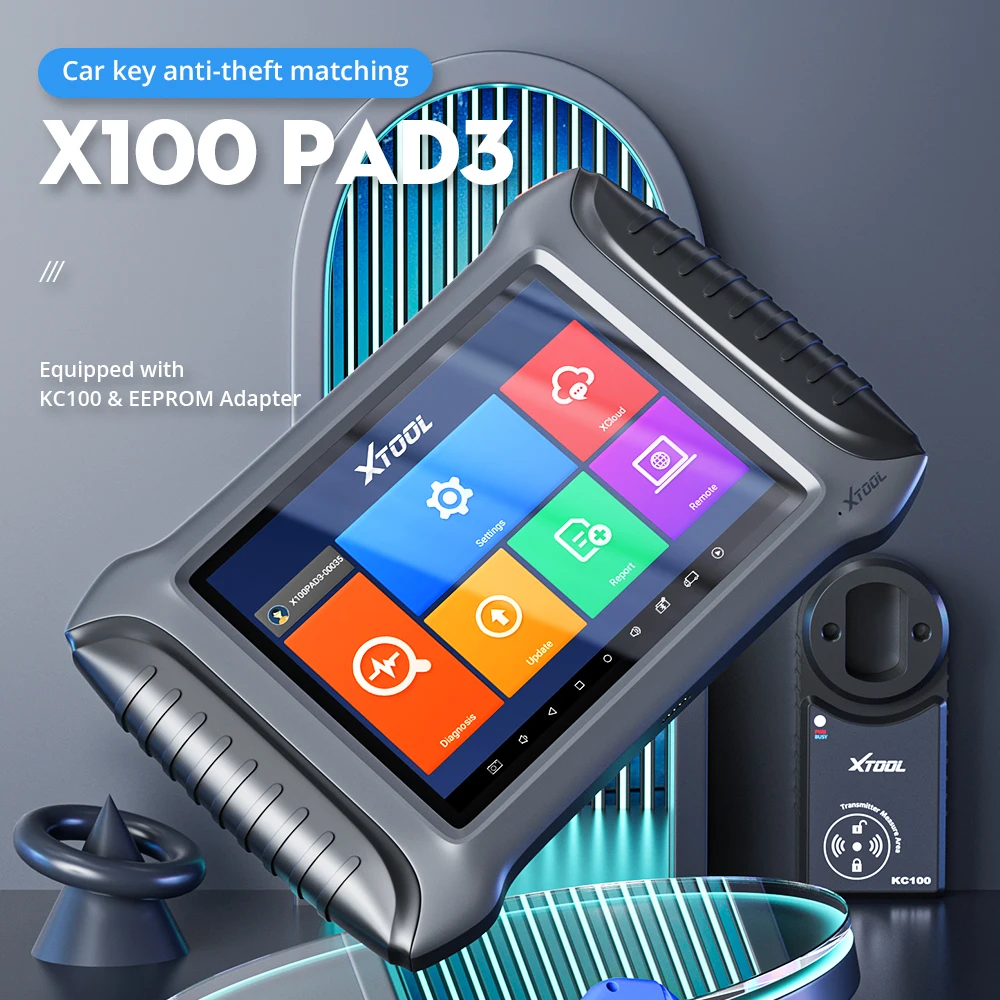 XTOOL X100 PAD3 obd2 автомобильный ключевой программатор для Toyota lexus ключ потеря OBD2