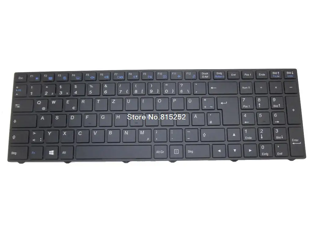 

Laptop Keyboard For Exone go business 1540 Black With Frame German GR
