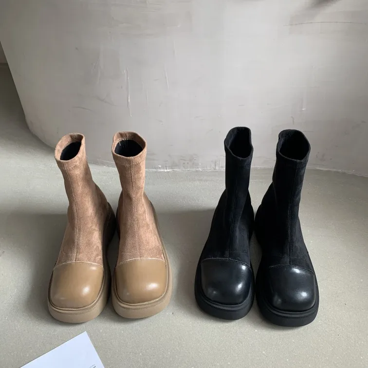 

Белые ботильоны, женская обувь из натуральной кожи, зимняя обувь, ботинки-Женские Низкие осенние, 2021, резиновые женские ботильоны в римском ...