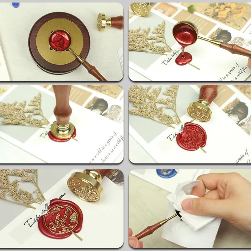 Набор винтажных восковых уплотнений сделай сам восковая Подарочная коробка