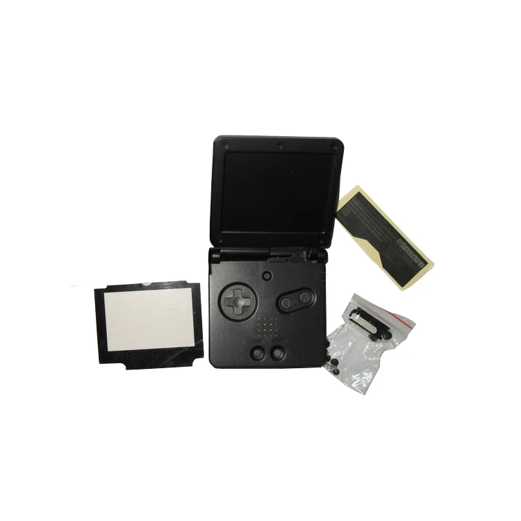 Черный OSTENT полный корпус Оболочка Чехол Замена для nintendo GBA SP Gameboy Advance SP - Цвет: Черный