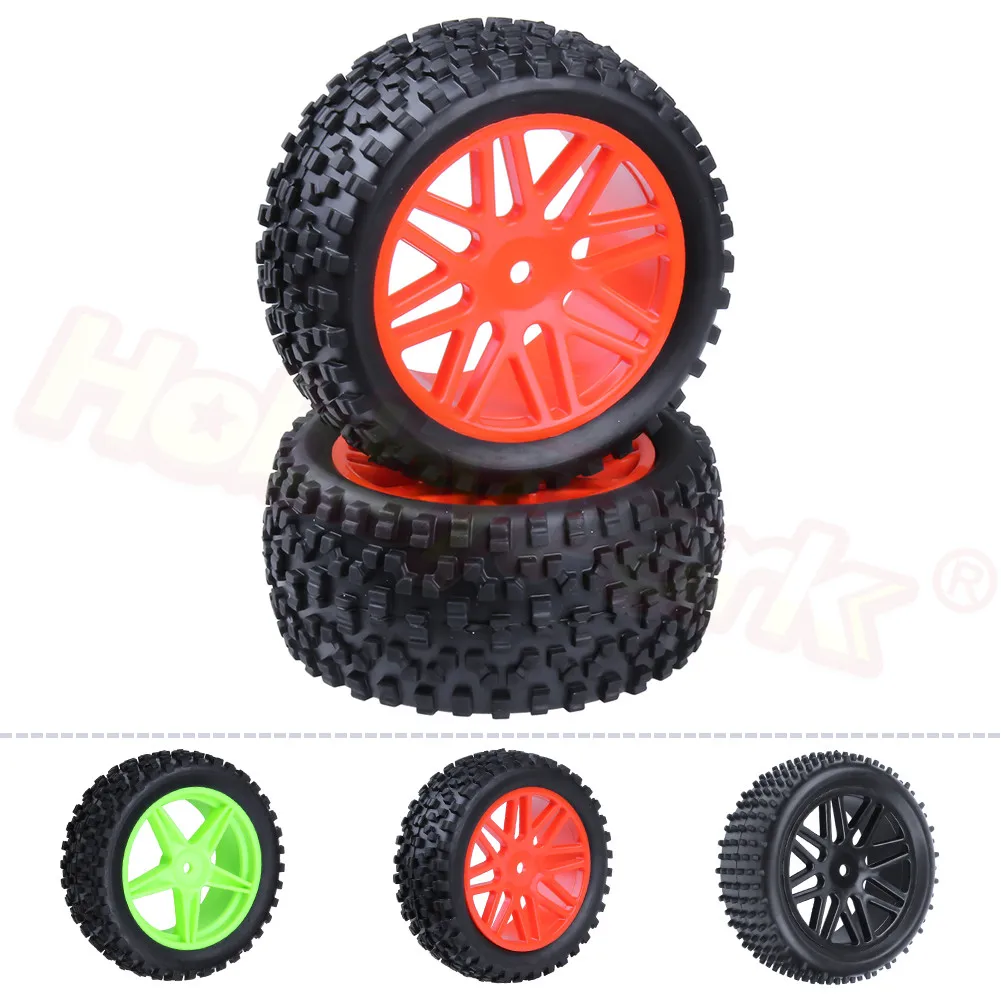 Резиновые задние колеса для радиоуправляемых Багги 88 мм 2 шт. шестигранные шины 12