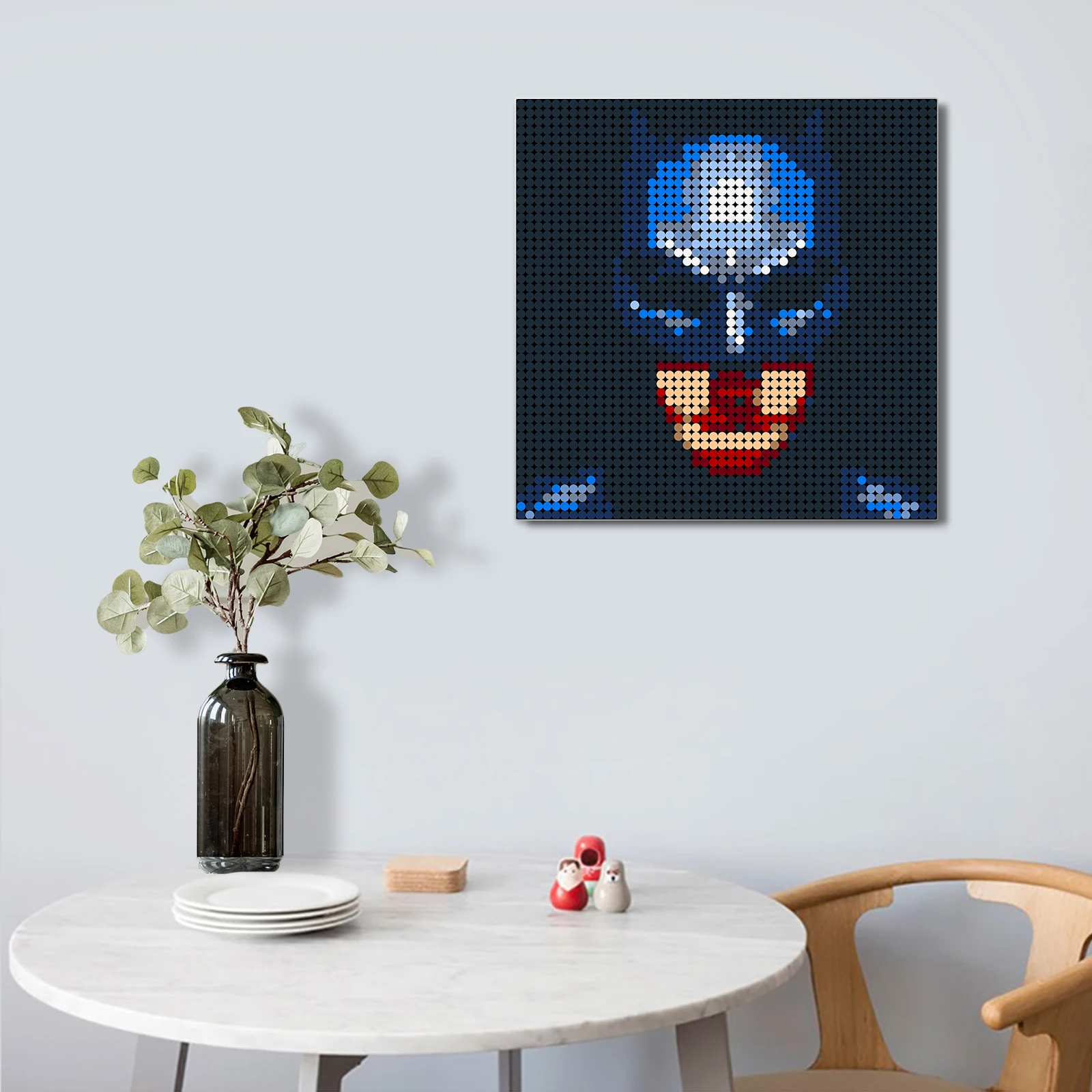 

Famous Character Heroes Pixel Mosaic Art Painting Bricks Building Blocks Toys Background Wall Decoration for Children Xmas Gifts
