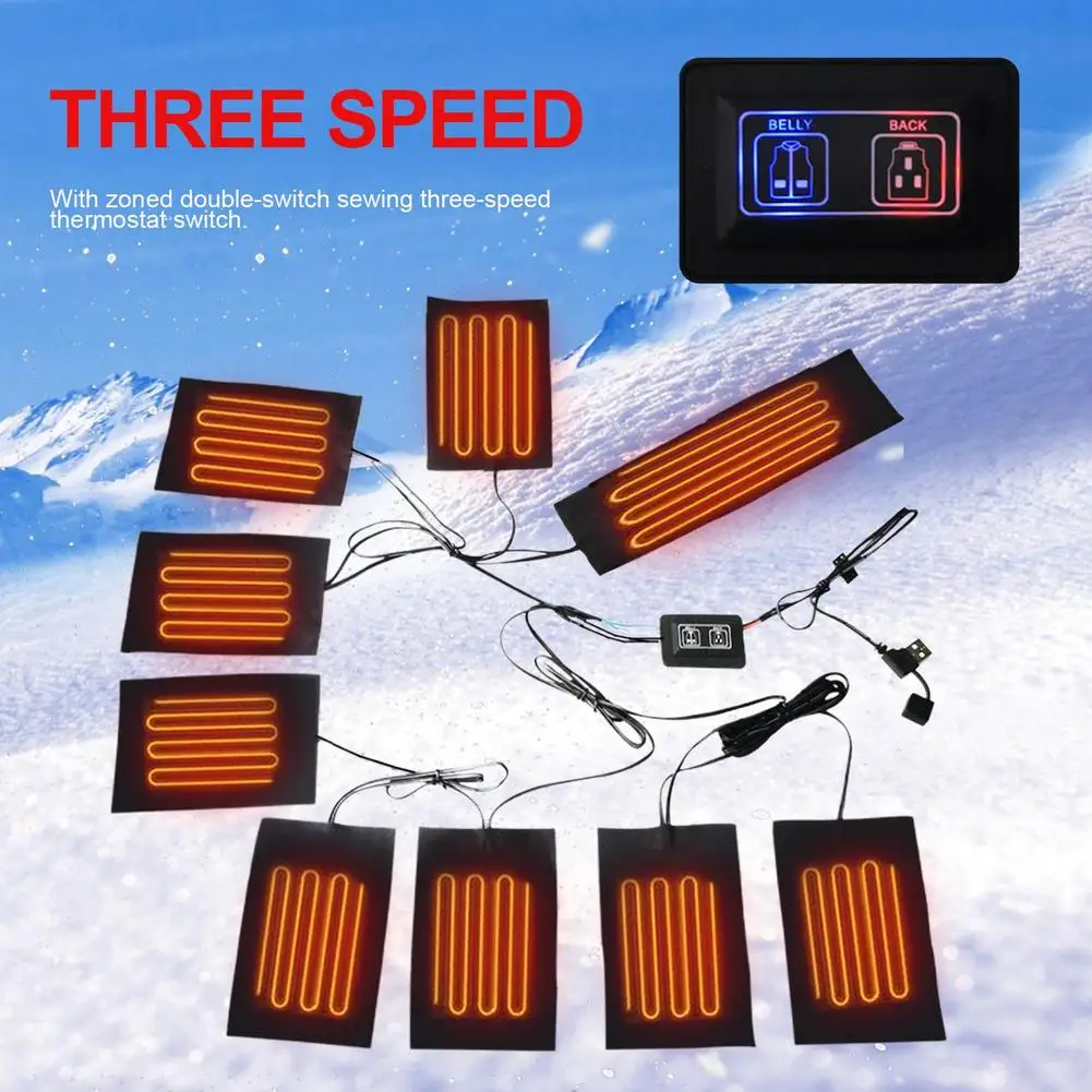 1 комплект уличный теплый жилет с USB-зарядкой | Спорт и развлечения