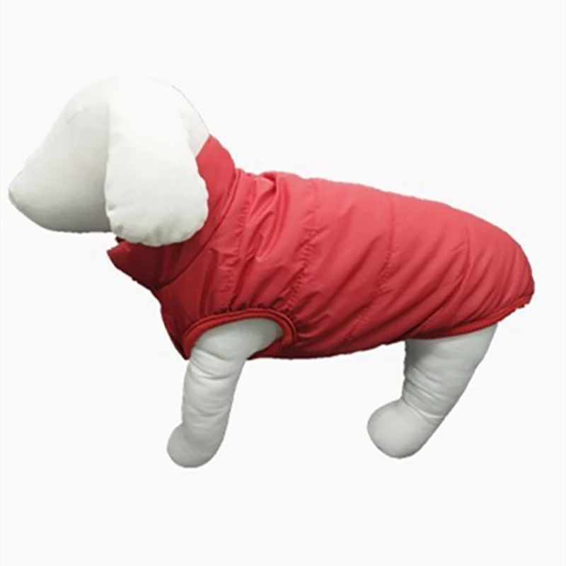 2020 Hot Cute Autumn Dog Clothes Printed Red Blue Warm Vest For Small Medium Dogs Pet Puppy T Shirt Size XS-3XL | Дом и сад