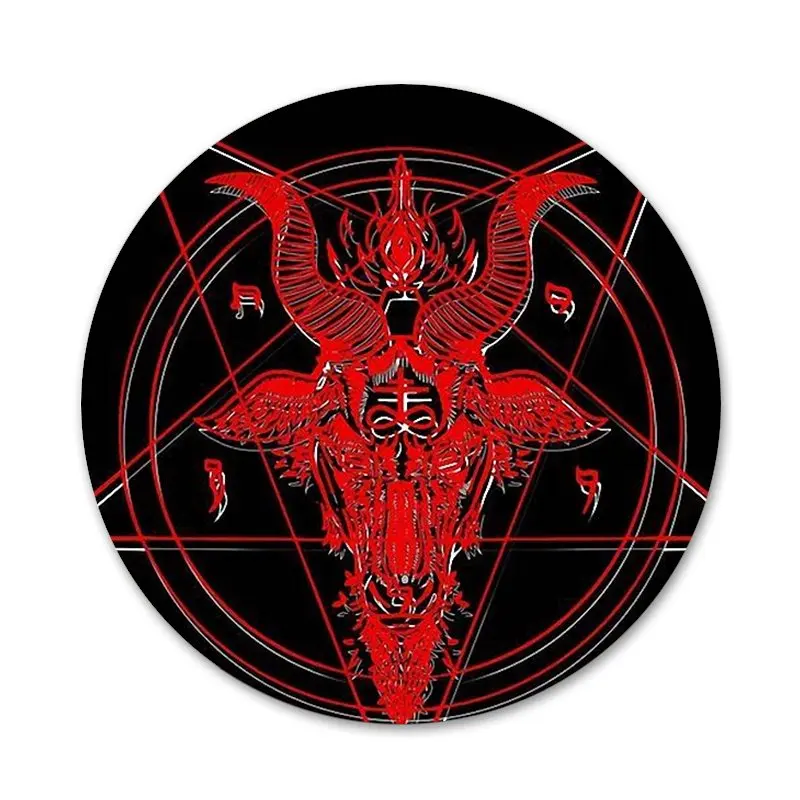 

Satanic Scary Skull Badge Brooch Pin Accessories For Clothes Backpack Decoration gift