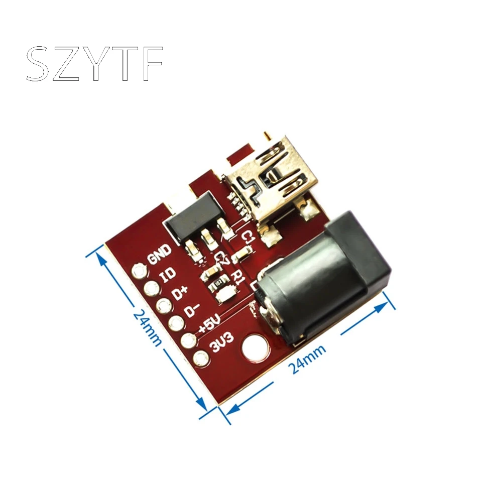 Мини USB 5 в разъем питания AMS1117 3 В DC розетка | Электронные компоненты и