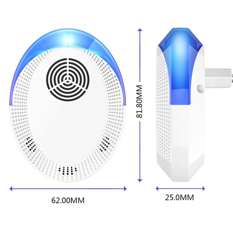 Новый ультразвуковой отпугиватель мышей тараканов вредителей один чип