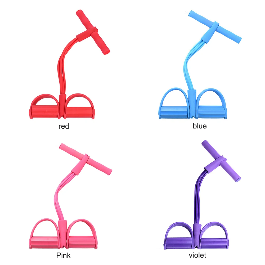 Perlengkapan Latihan Gym TPE Pita Latihan Resistensi Elastis Peralatan Multi-fungsi Kaki untuk Latihan