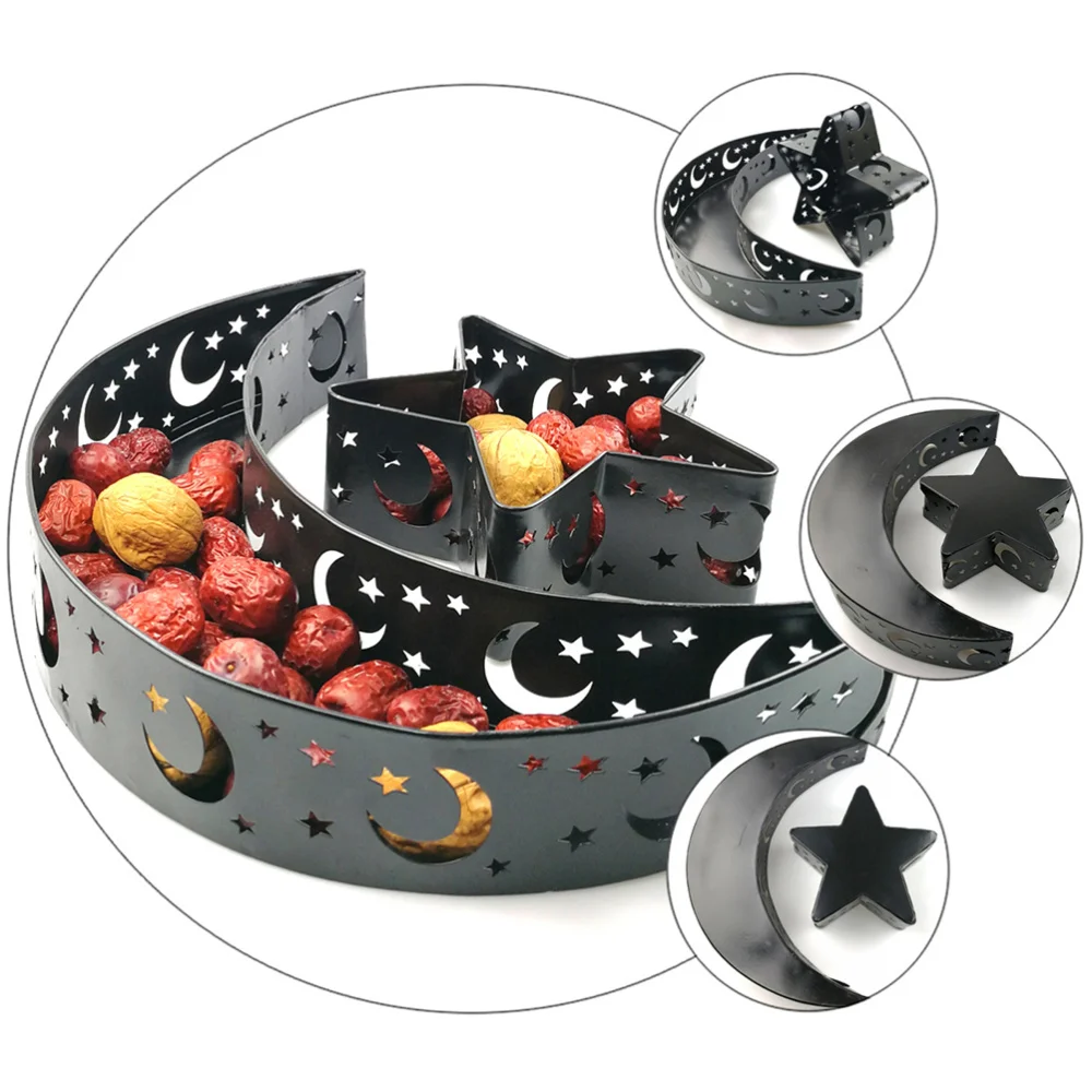 

2pcs Eid Mubarak Snack Serving Tray Artistic Party Fruit Food Dessert Tray