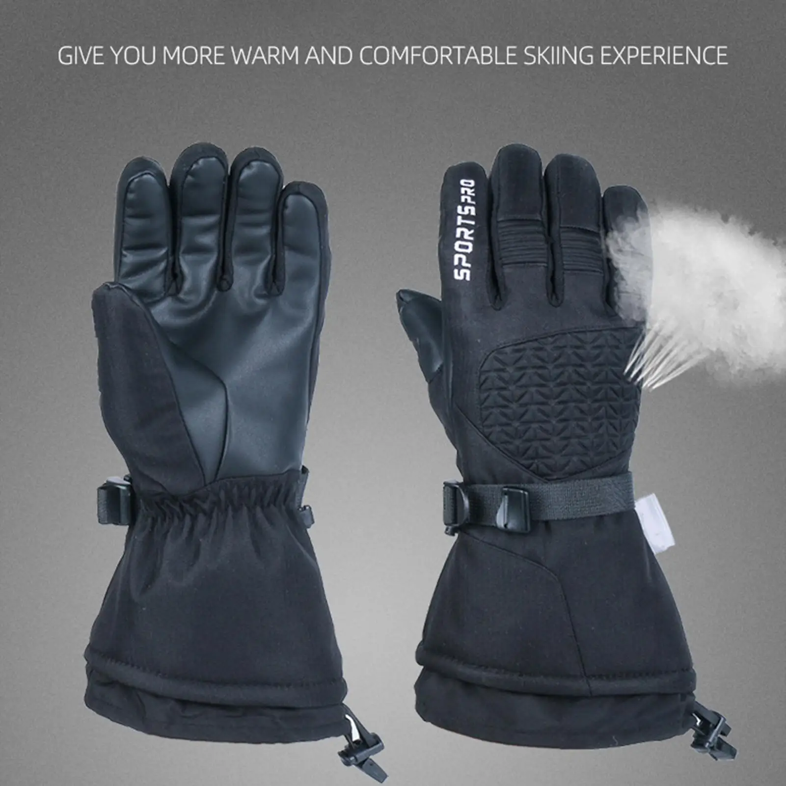 

Unisex Winter Thicken Warm Skiing Gloves Waterproof Windproof Touch Screen Full Finger Cycling Mittens Snowboard Gloves