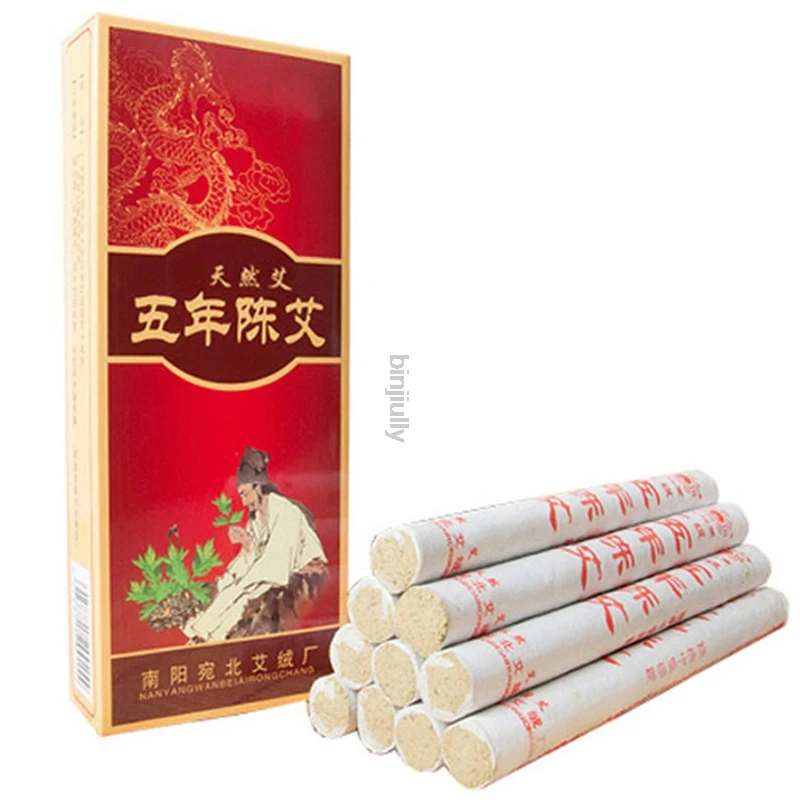 Артикул 10 шт. прижигание ручной работы пять лет много moxa moxibustion K0183|Брекеты и