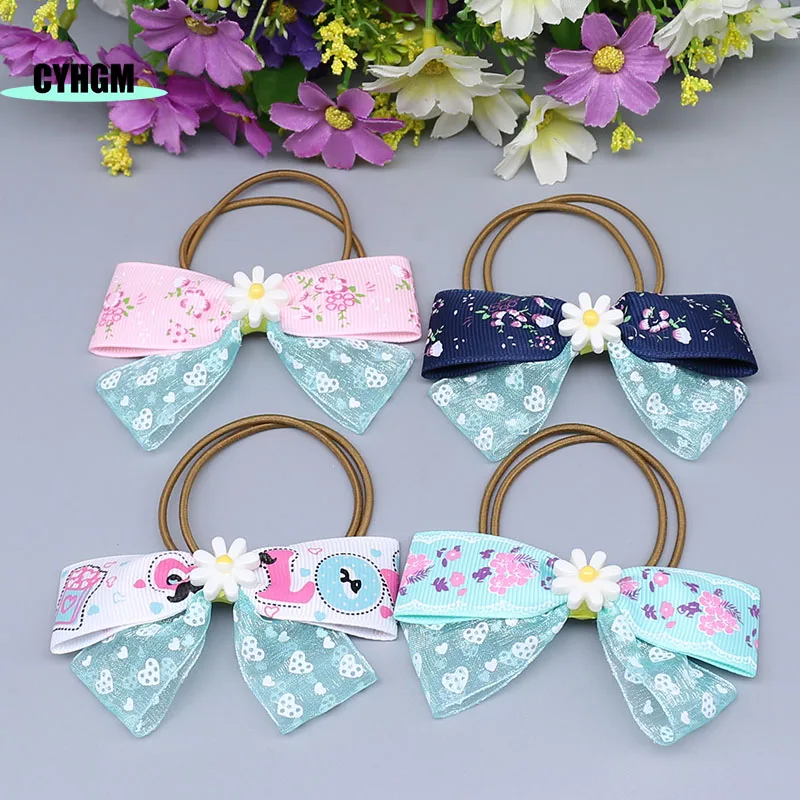 Новая мода корейский шелк резинка для волос аксессуары женщин резинки обтянутая