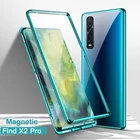 Магнитный металлический чехол для OPPO Find X2 Pro, чехол s Realme X2 Pro X50 с двойным закаленным стеклом, чехол Reno 2 3 Pro 5G XT K5 Ace, чехол Euti