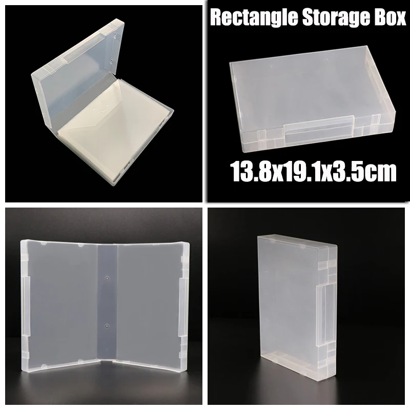 

Rectangle Plastic Storage Box 19.1x13.8x3.5cm Storage Container Box For Dies Crafts/Storage Pockets/Magnet Sheets