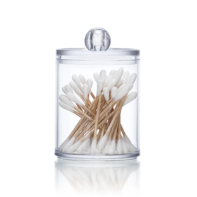 

Multifunctional Organizer Round Qtip Container Cosmetic Makeup Cotton Pad Organizer Jewelry Storage Box S6S11L113