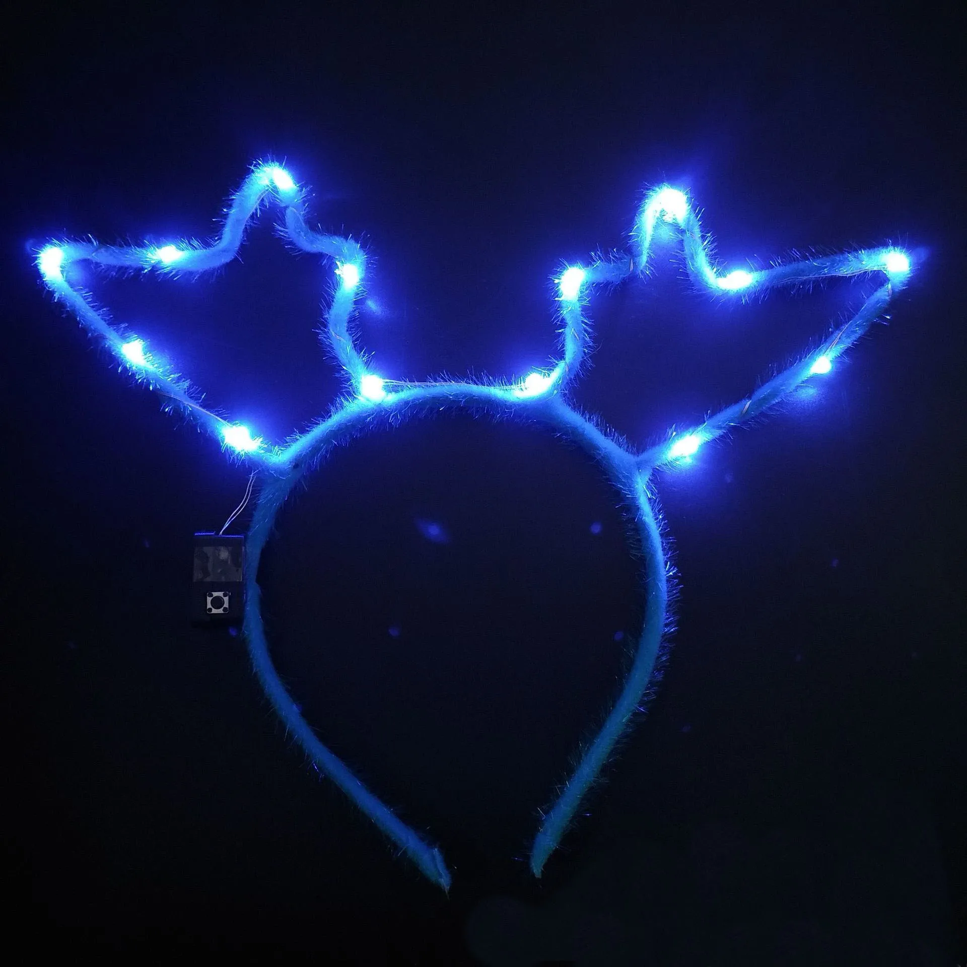 1 Christmas Headband Xmas Accessory Light Luminous Antler New Year LED Hairband Fashion Headwear Hair Accessories - Цвет: 1